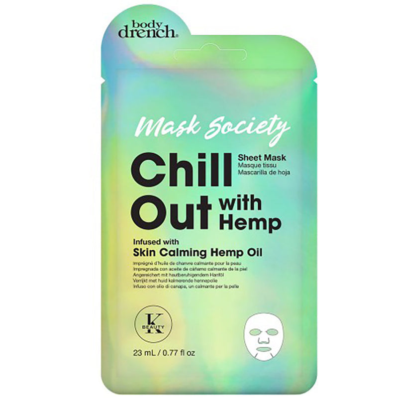 BODY DRENCH Mask Society Chill Out With Hemp Sheet Mask