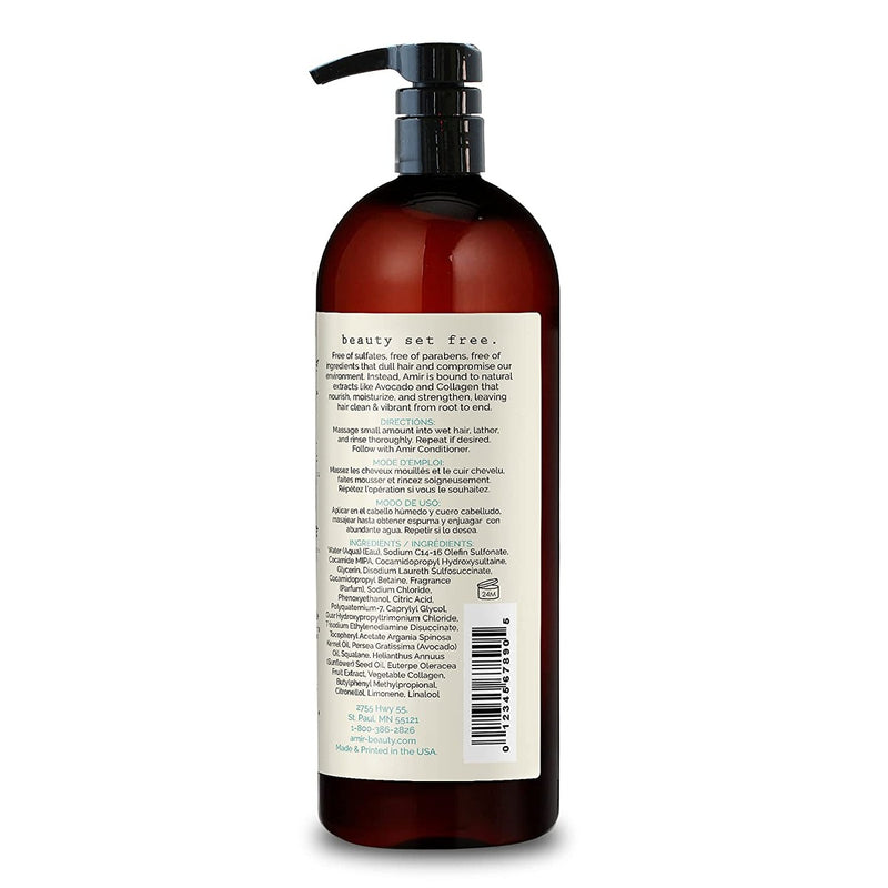 ACB Moisturizing Shampoo with Avocado & Collagen Liter
