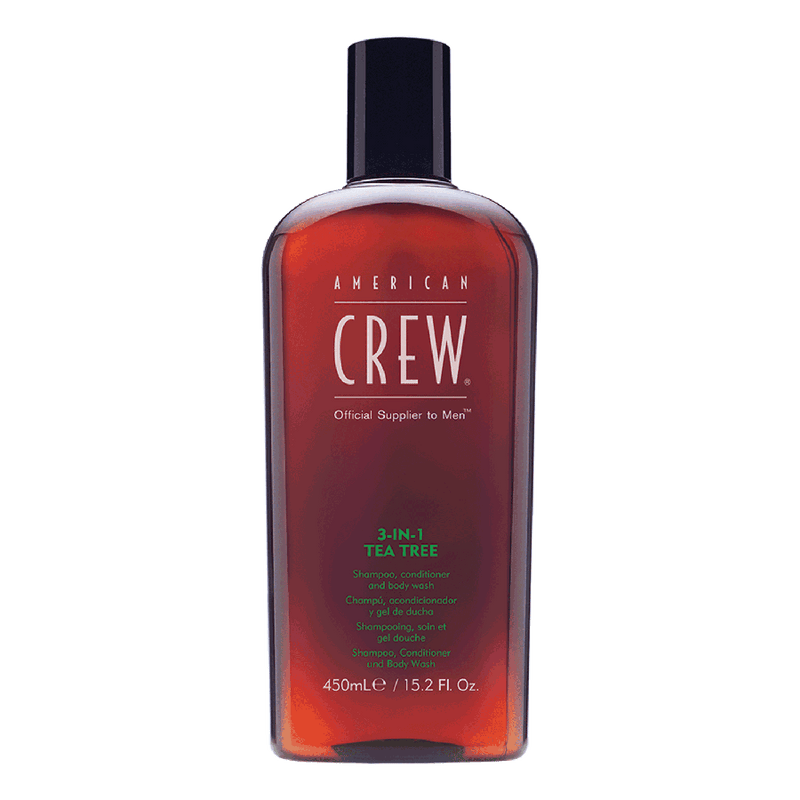 American Crew3-in-1 Tea Tree Shampoo, Conditioner & Body Wash 15.2oz