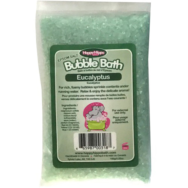Happy Hippo Epsom Salt Bubble Bath Eucalyptus cold Buster