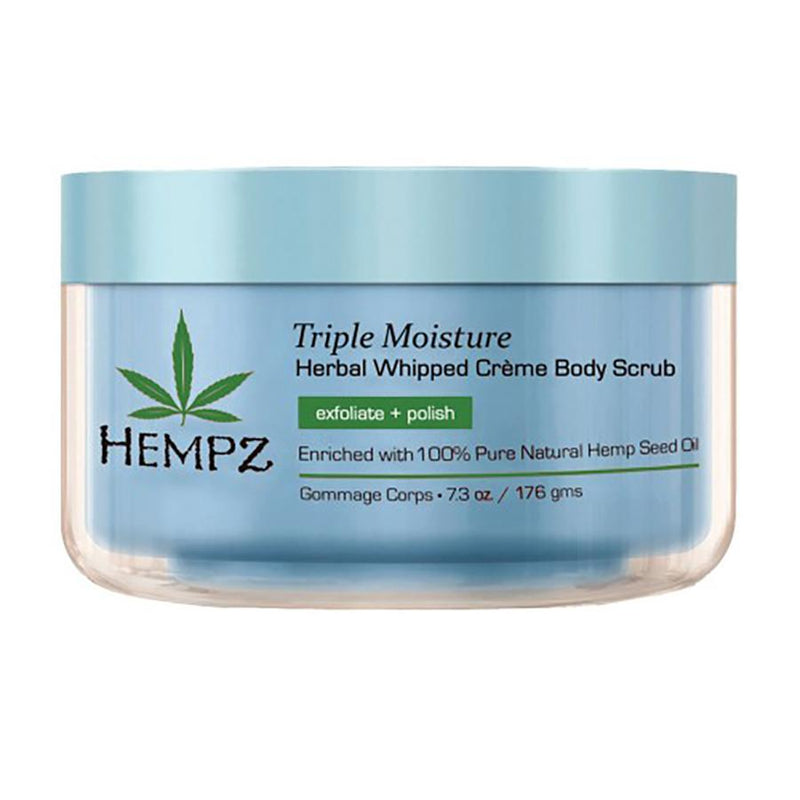 Hempz TRIPLE MOISTURE herbal whipped crème body scrub 7oz