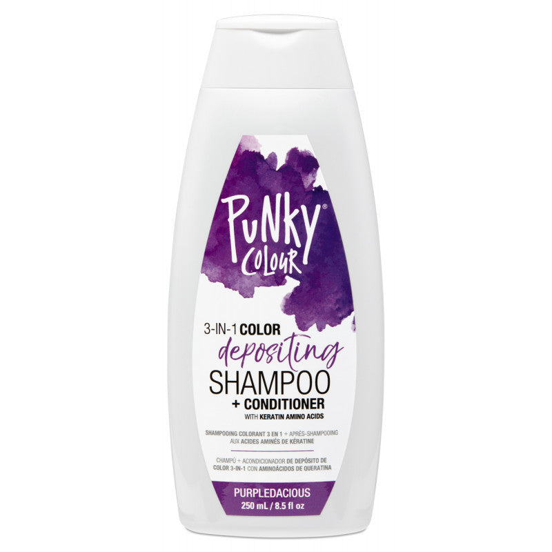 JEROME RUSSELL Punky Colour Purple-Dacious 3-In-1 Color Depositing Shampoo + Conditioner 8.5Oz