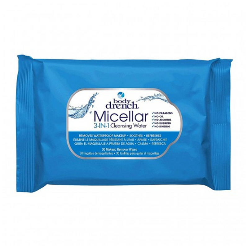 Body Drench Micellar Water 3-in-1 Cleansing Wipes 30pk