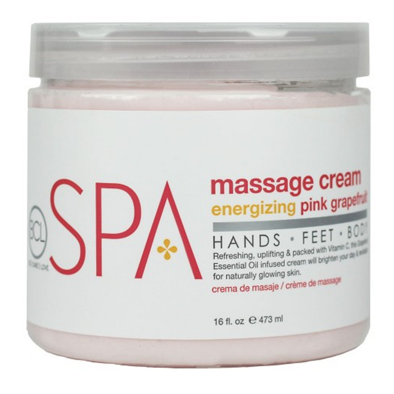 BCL Spa Pink Grapefruit Massage Cream 16oz
